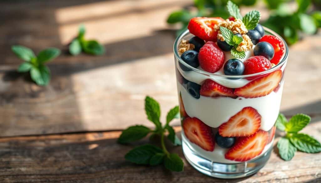 Greek yogurt parfait