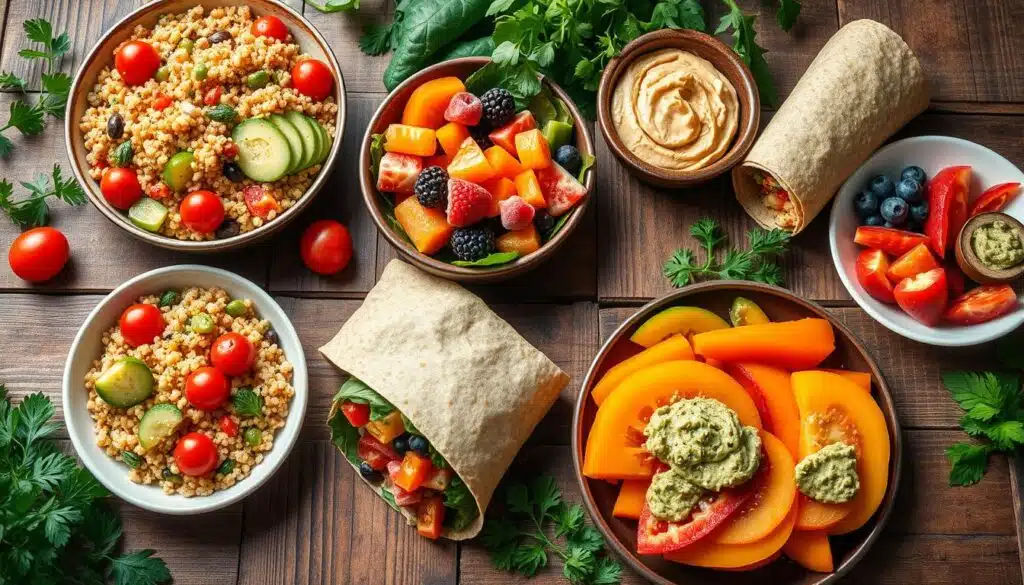 no-cook vegan lunch options