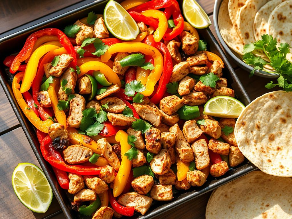 One Pan Chicken Fajitas